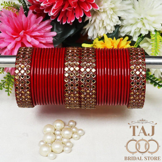 Rajasthani Kundan Lac Wedding Chura Set
