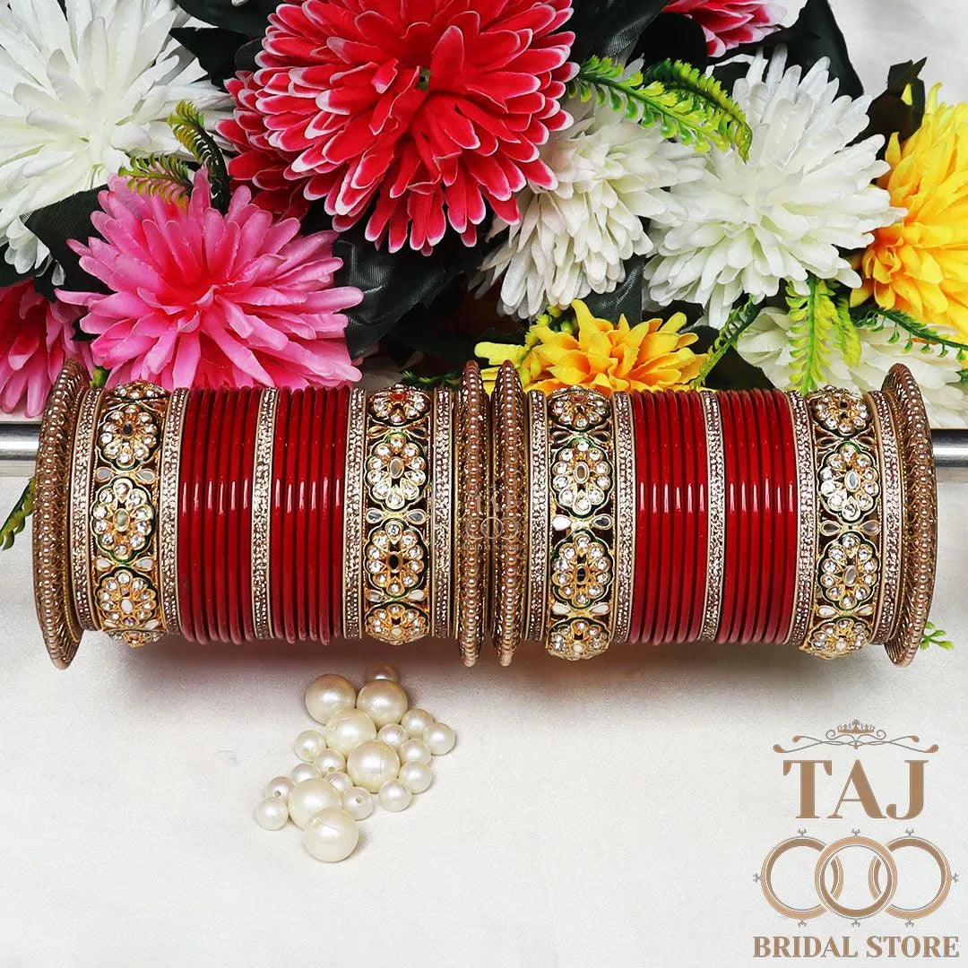 High-Quality Wedding Lac Chura Set for Elegant Look