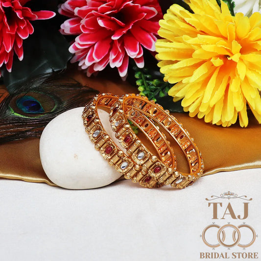 Regal Rajwadi Kada Bangles (Set Of 2)