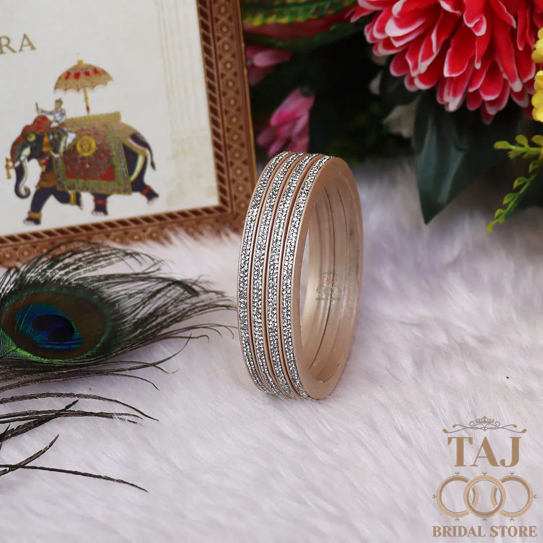 Premium Marwadi Lac Bangles in Latest Rhinestones Design