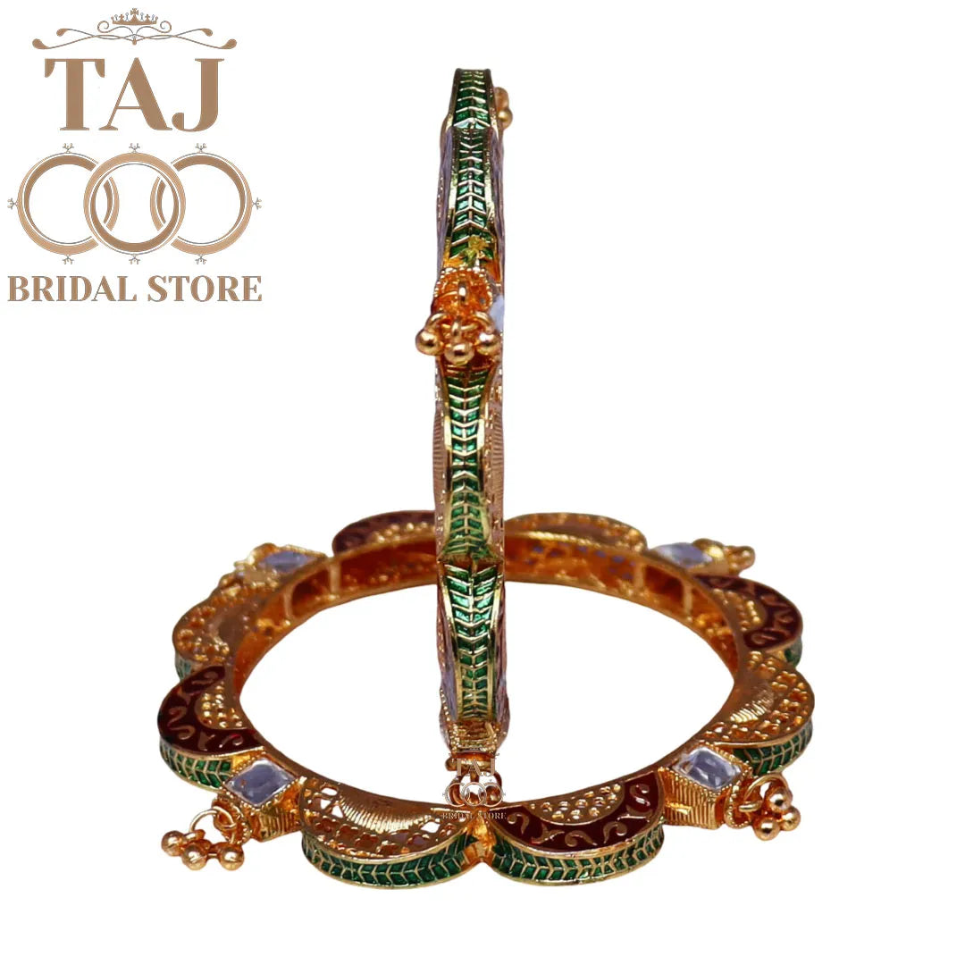 Fancy Kada for Women With Beautiful Meenakari Work (Set of 2)