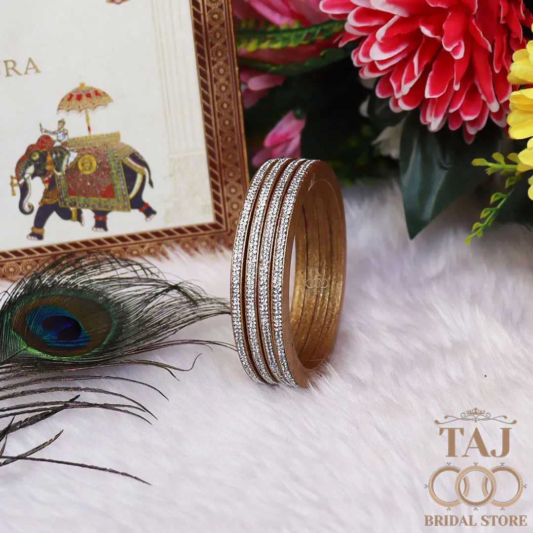 Premium Marwadi Lac Bangles in Latest Rhinestones Design