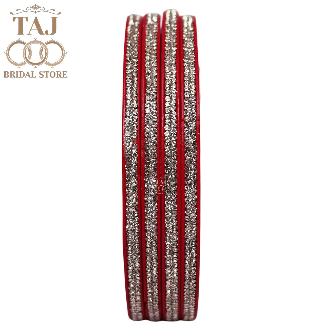 Premium Marwadi Lac Bangles in Latest Rhinestones Design