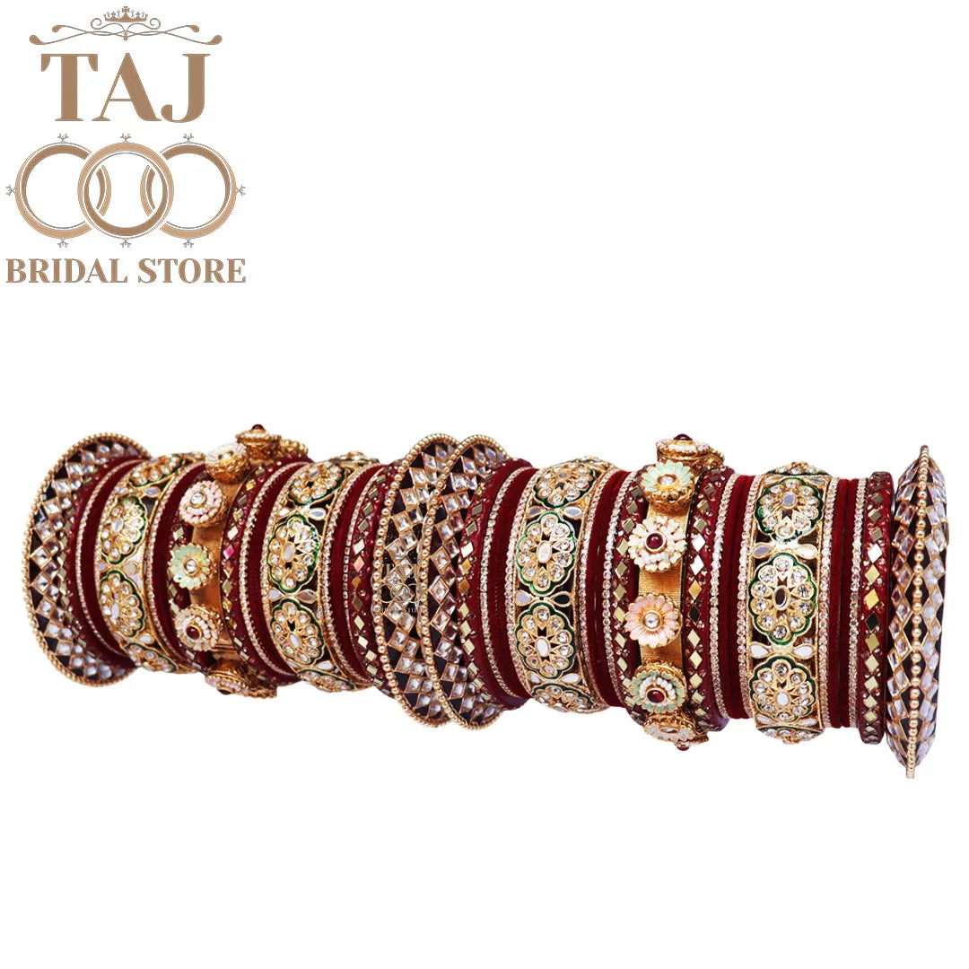 Best Rajwadi Wedding Bangles Set With New Latest Design