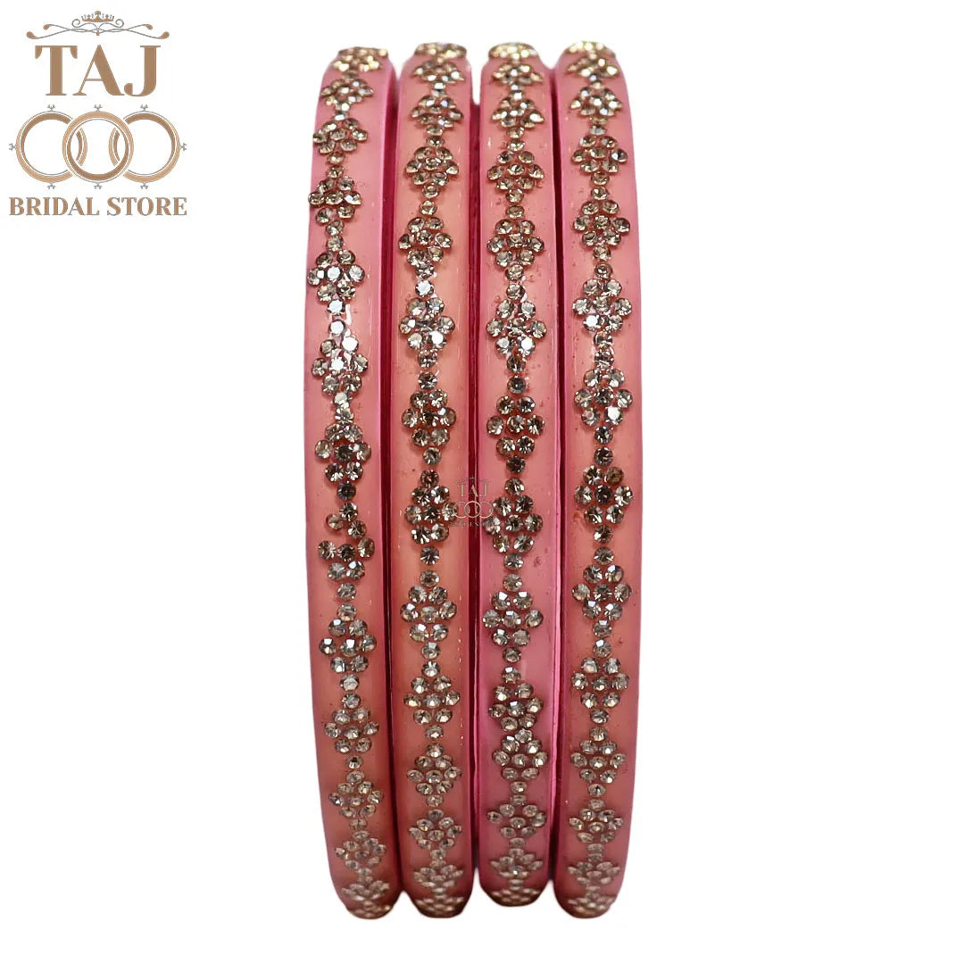 Premium Jaipuri Lac Bangles With Best Traditional Rhinestones Design