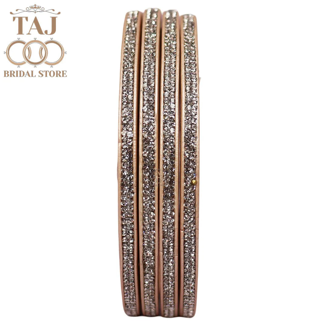 Premium Marwadi Lac Bangles in Latest Rhinestones Design