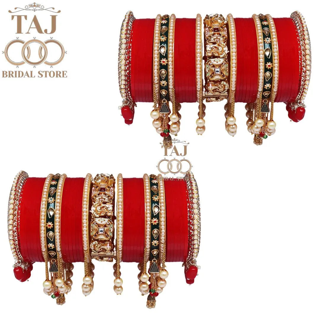 Traditional Karwa Chauth Bangle Set for Brides