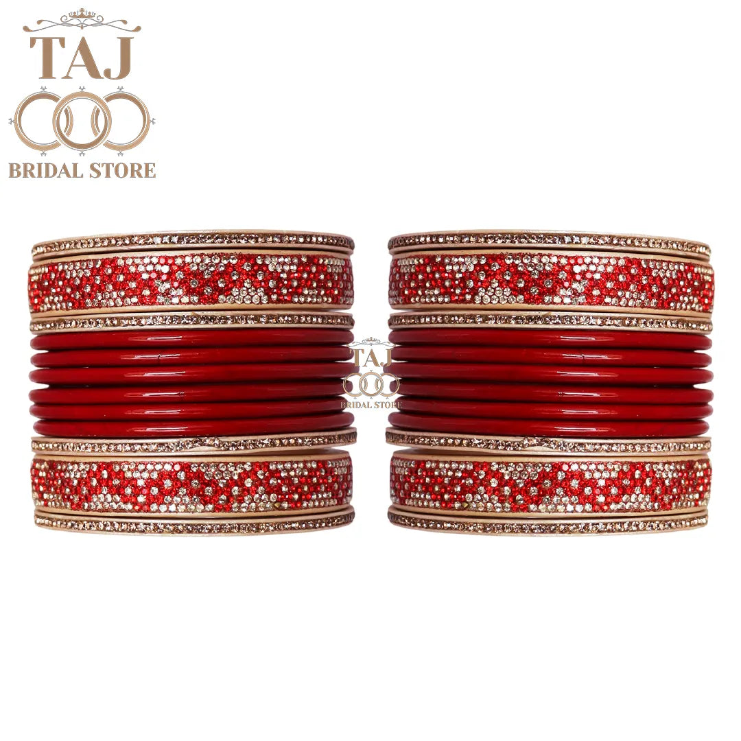 Rajasthani Lac Bangles Set in Latest Zigzag Design