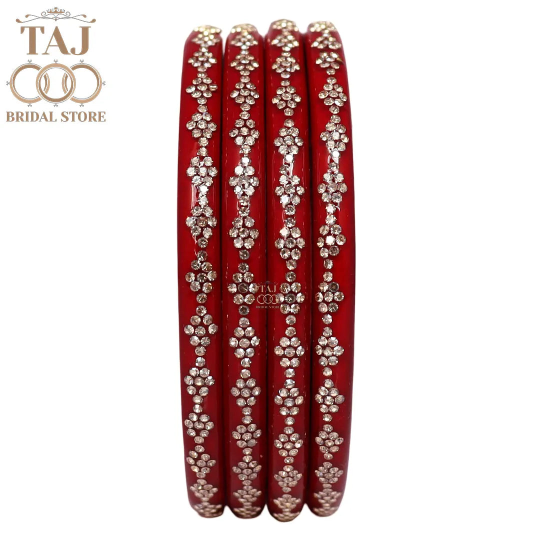 Premium Jaipuri Lac Bangles With Best Traditional Rhinestones Design
