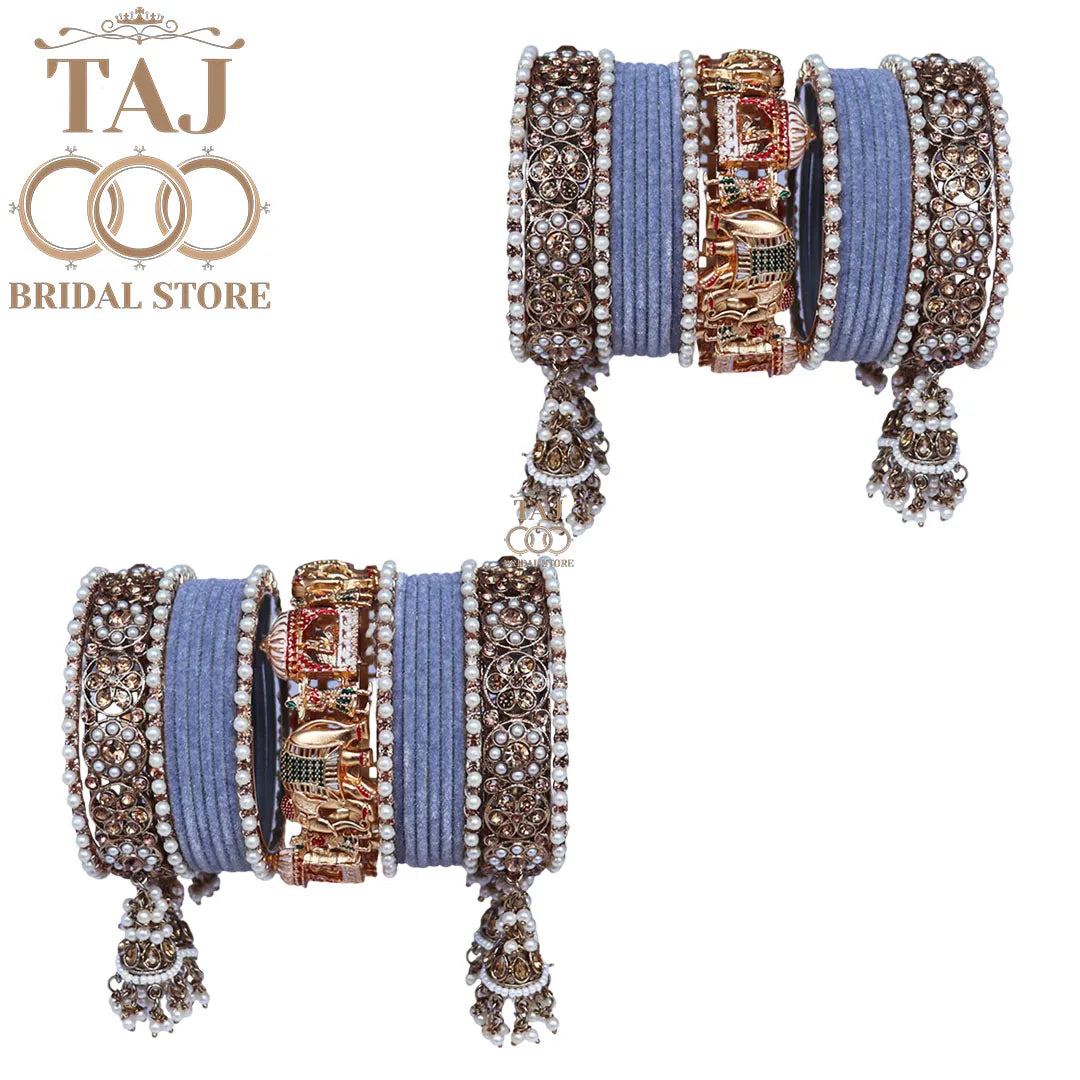 Most Popular Bridal Bangles Set With Beautiful Doli and Elephant Design Kada
