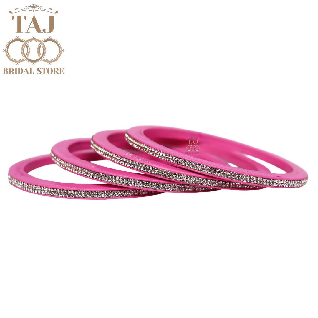 Premium Marwadi Lac Bangles in Latest Rhinestones Design