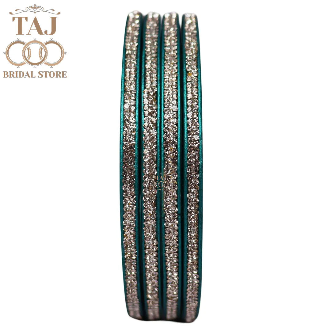 Premium Marwadi Lac Bangles in Latest Rhinestones Design