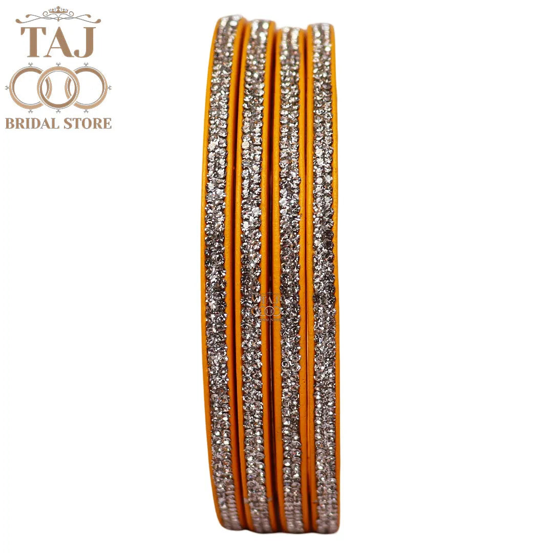 Premium Marwadi Lac Bangles in Latest Rhinestones Design