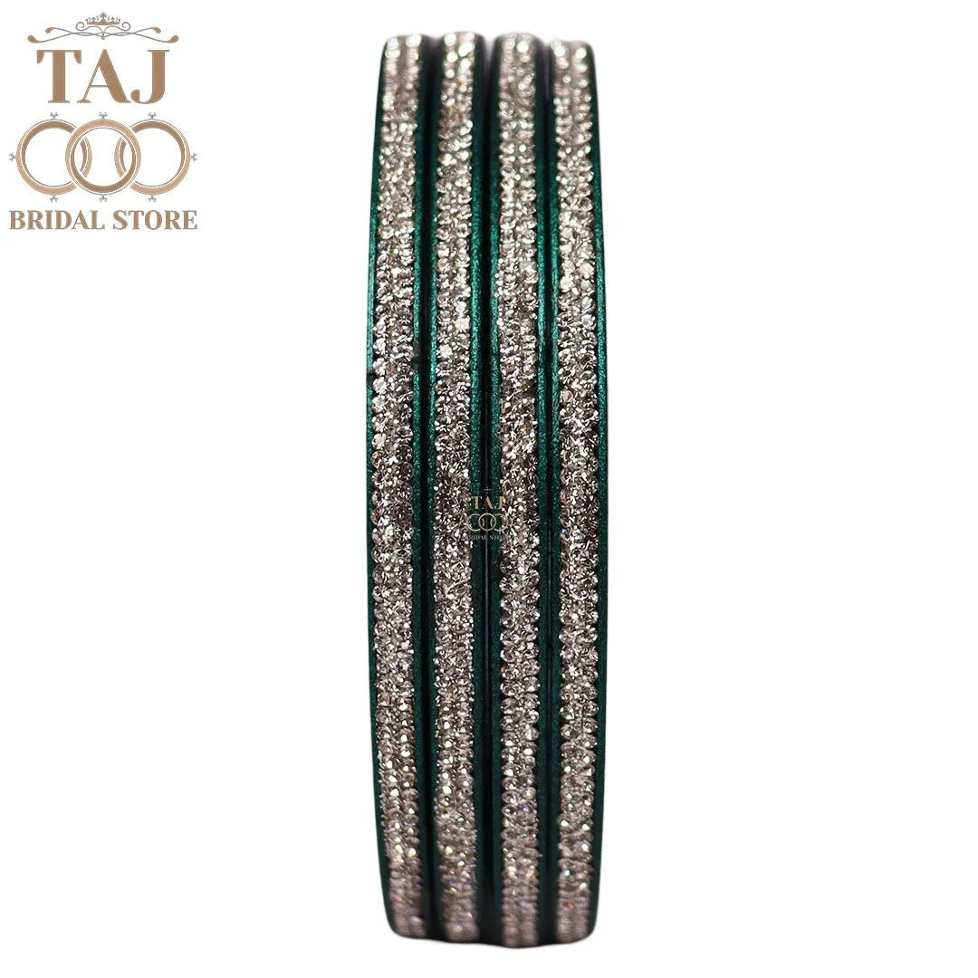 Premium Marwadi Lac Bangles in Latest Rhinestones Design