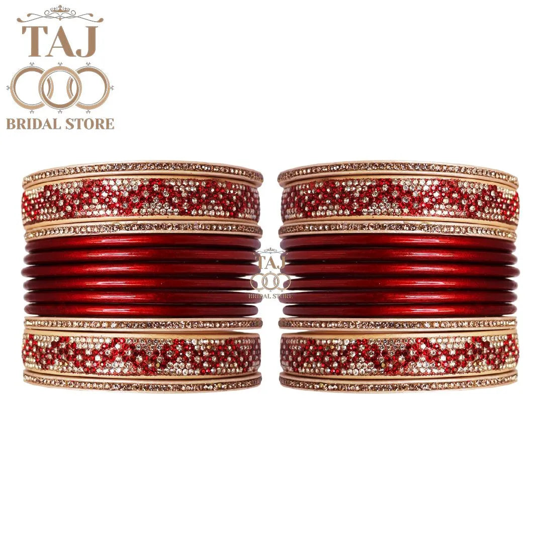 Rajasthani Lac Bangles Set in Latest Zigzag Design