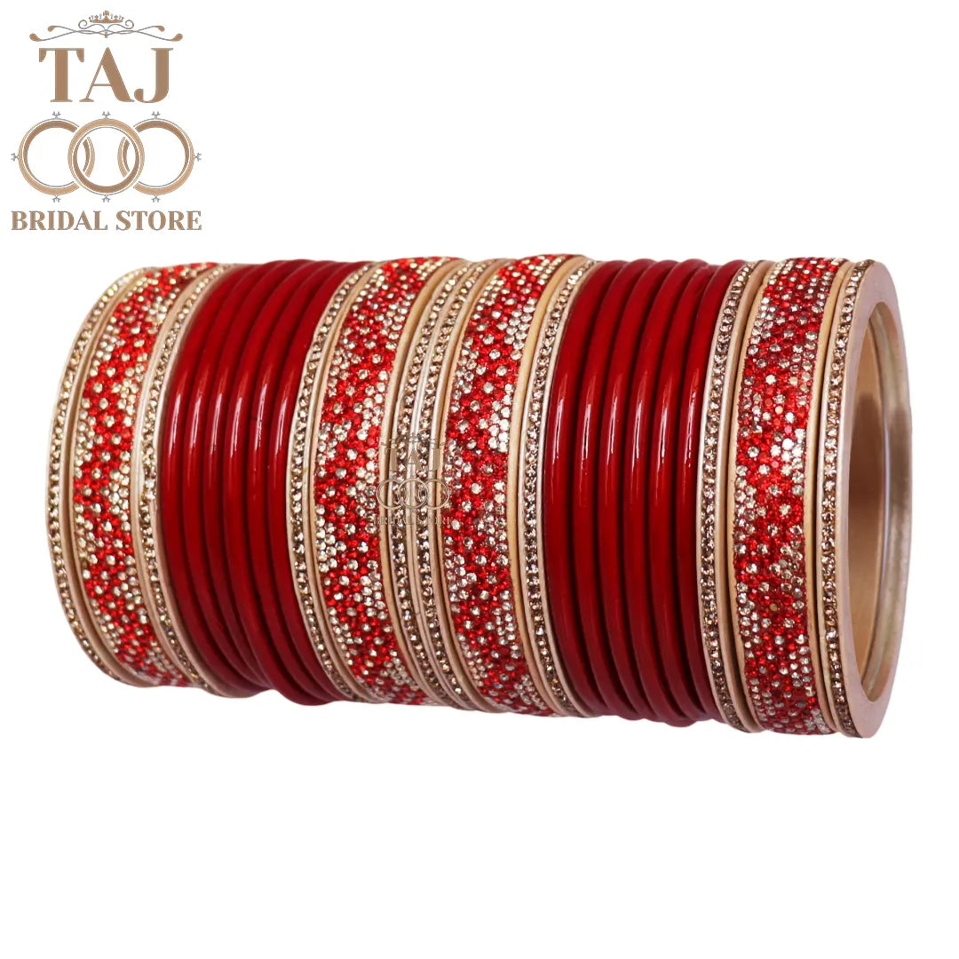 Rajasthani Lac Bangles Set in Latest Zigzag Design