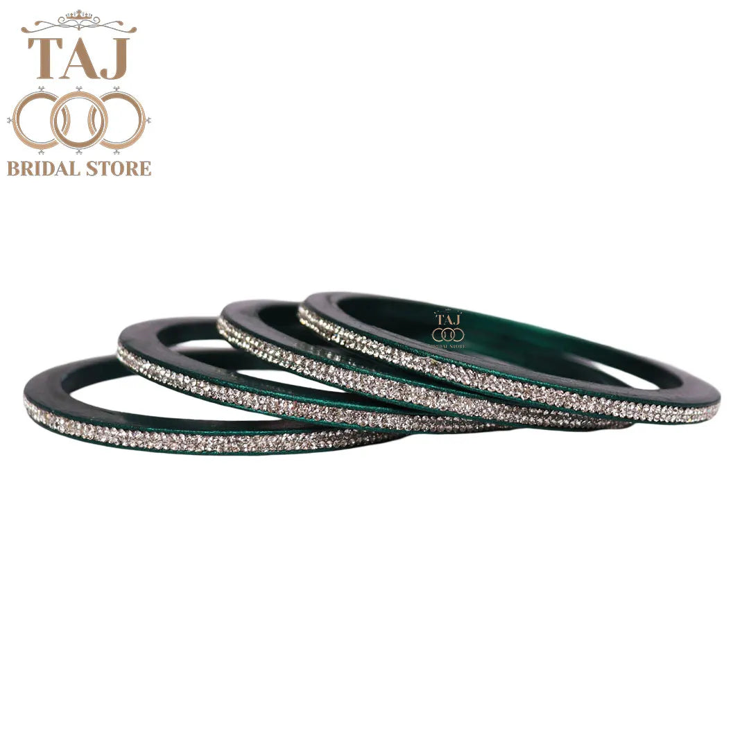 Premium Marwadi Lac Bangles in Latest Rhinestones Design