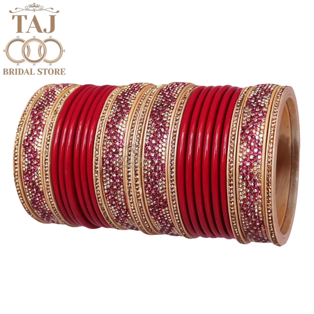 Rajasthani Lac Bangles Set in Latest Zigzag Design