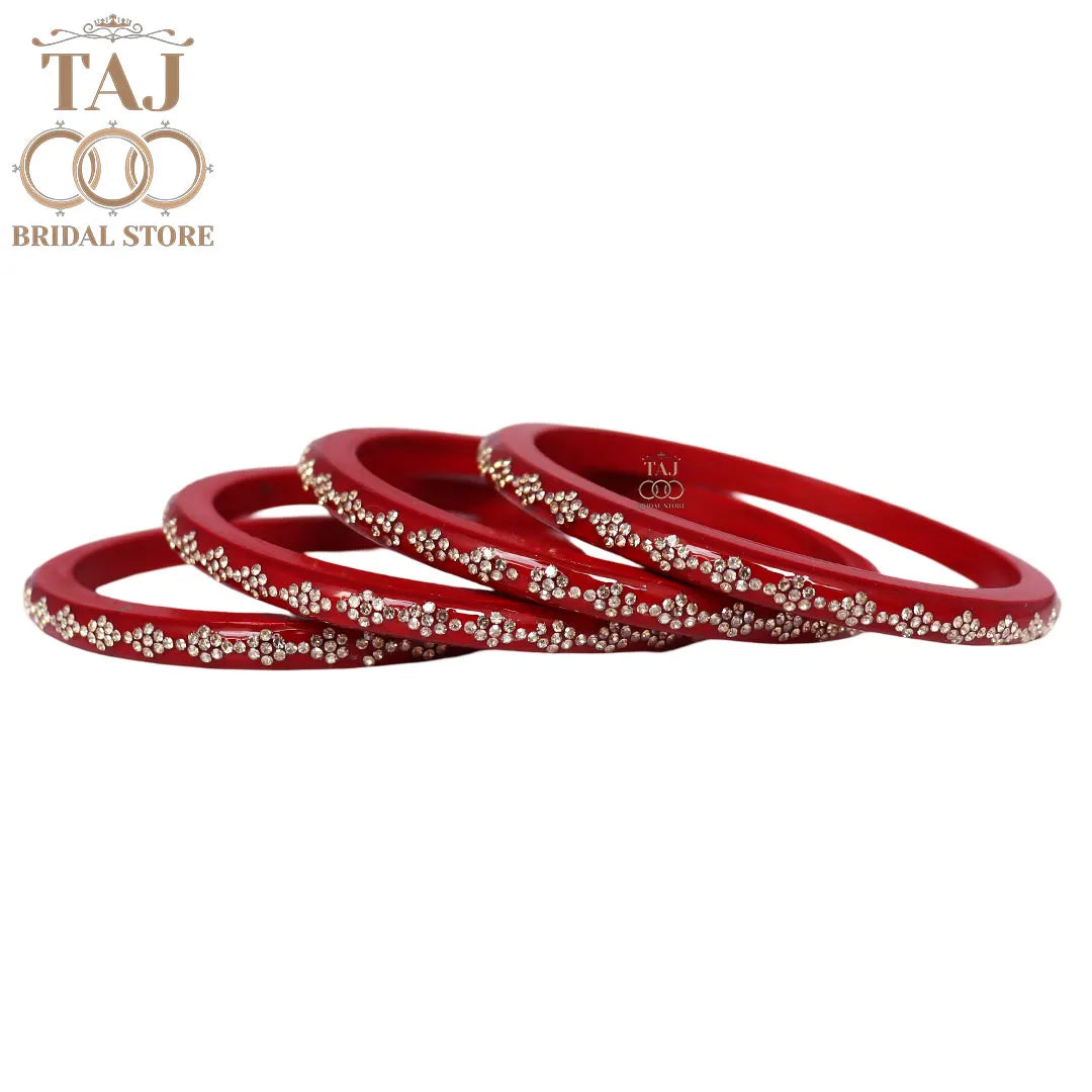 Premium Jaipuri Lac Bangles With Best Traditional Rhinestones Design