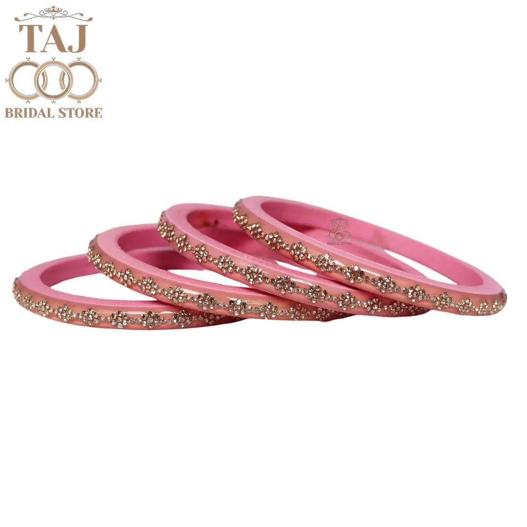 Premium Jaipuri Lac Bangles With Best Traditional Rhinestones Design