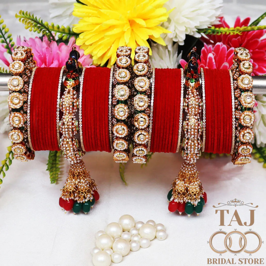 Bridal Chura Beautiful Rajwadi Design Chura for Bride