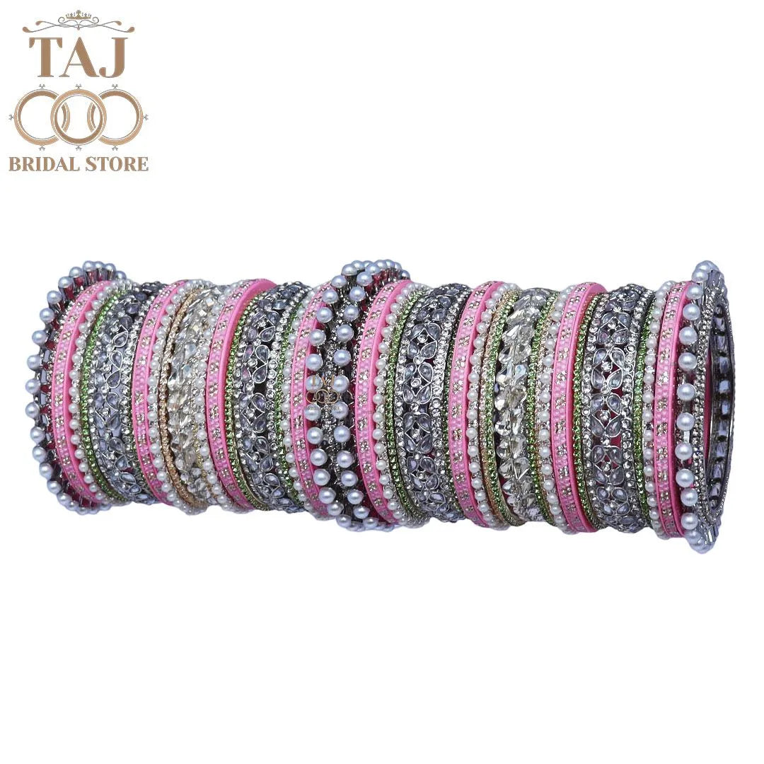 Premium Designer AD Bangles Set in Latest AD and Kundan Design