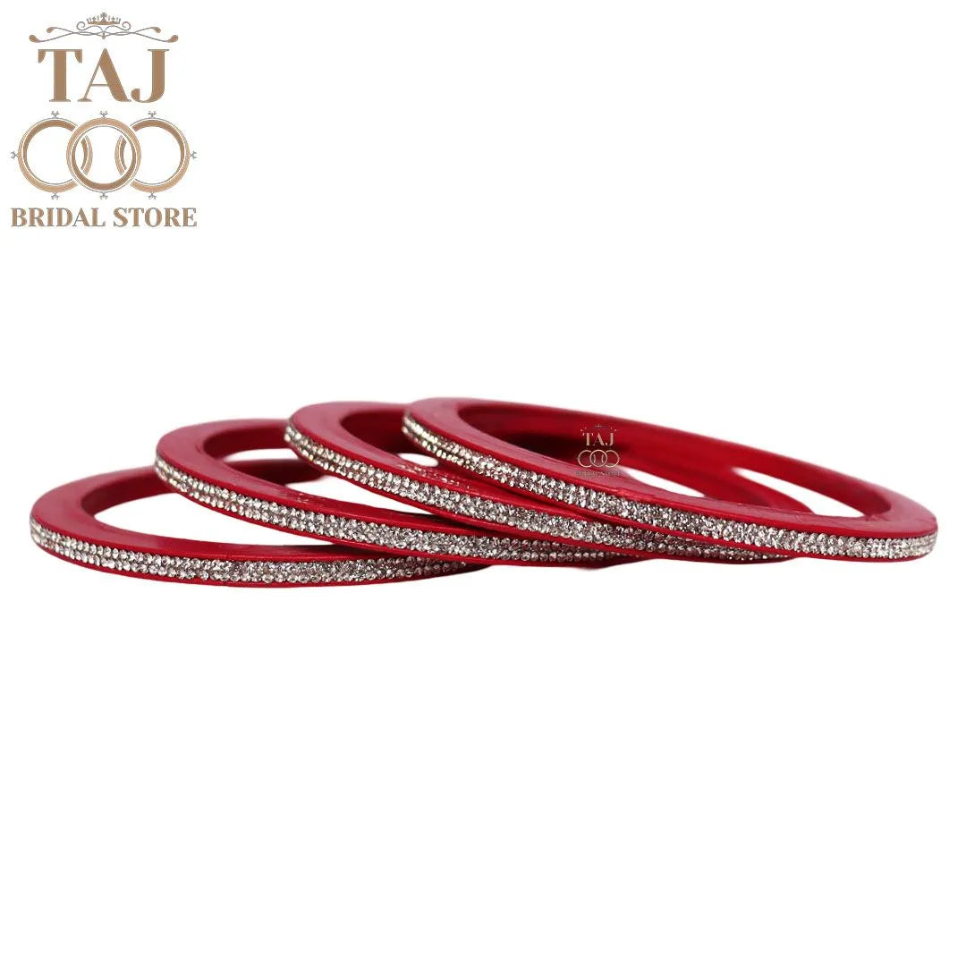 Premium Marwadi Lac Bangles in Latest Rhinestones Design