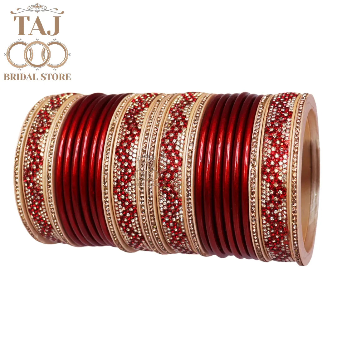 Rajasthani Lac Bangles Set in Latest Zigzag Design