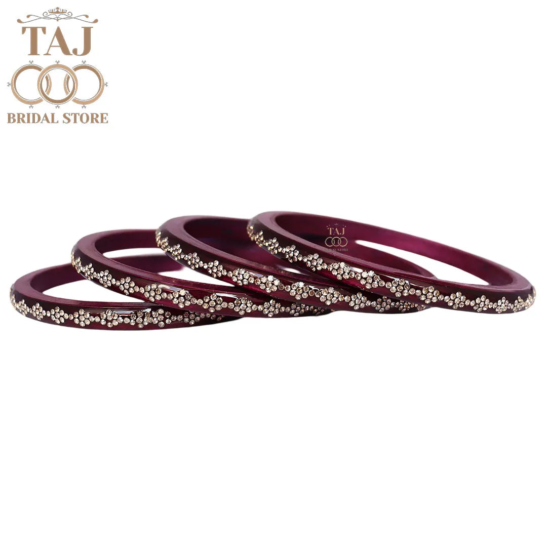 Premium Jaipuri Lac Bangles With Best Traditional Rhinestones Design