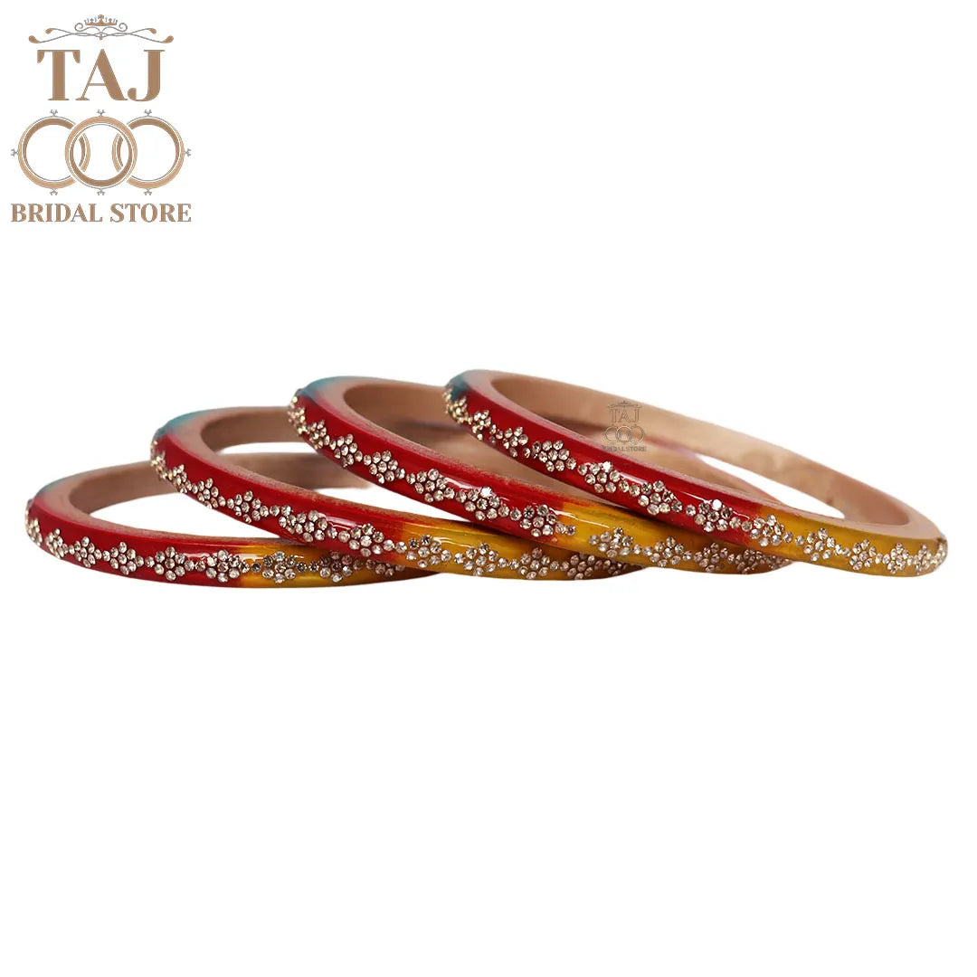 Premium Jaipuri Lac Bangles With Best Traditional Rhinestones Design