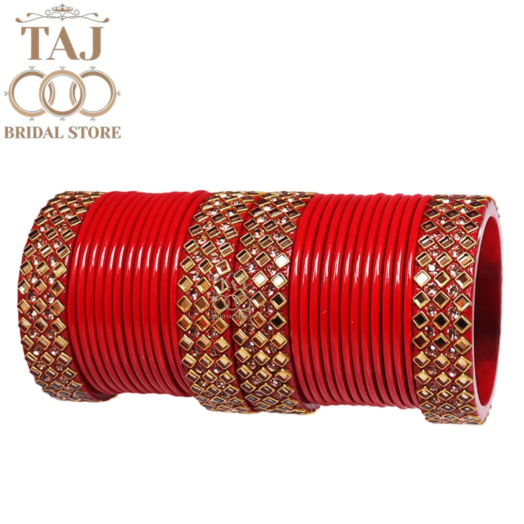 Rajasthani Kundan Lac Wedding Chura Set