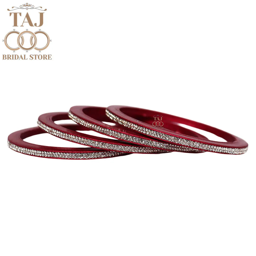 Premium Marwadi Lac Bangles in Latest Rhinestones Design
