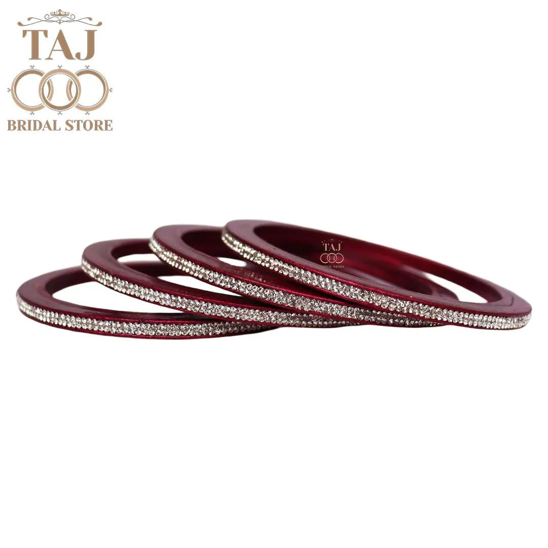 Premium Marwadi Lac Bangles in Latest Rhinestones Design