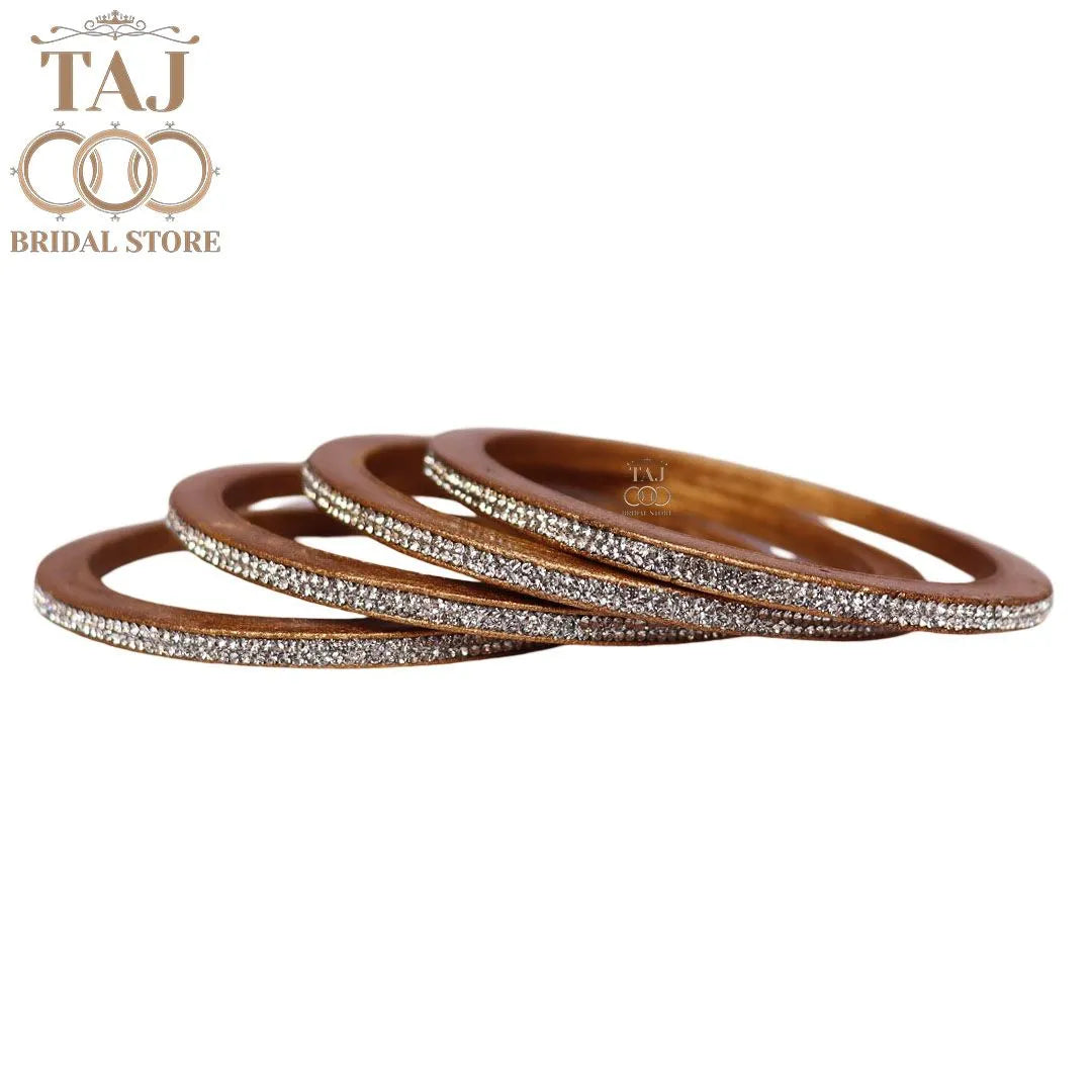 Premium Marwadi Lac Bangles in Latest Rhinestones Design