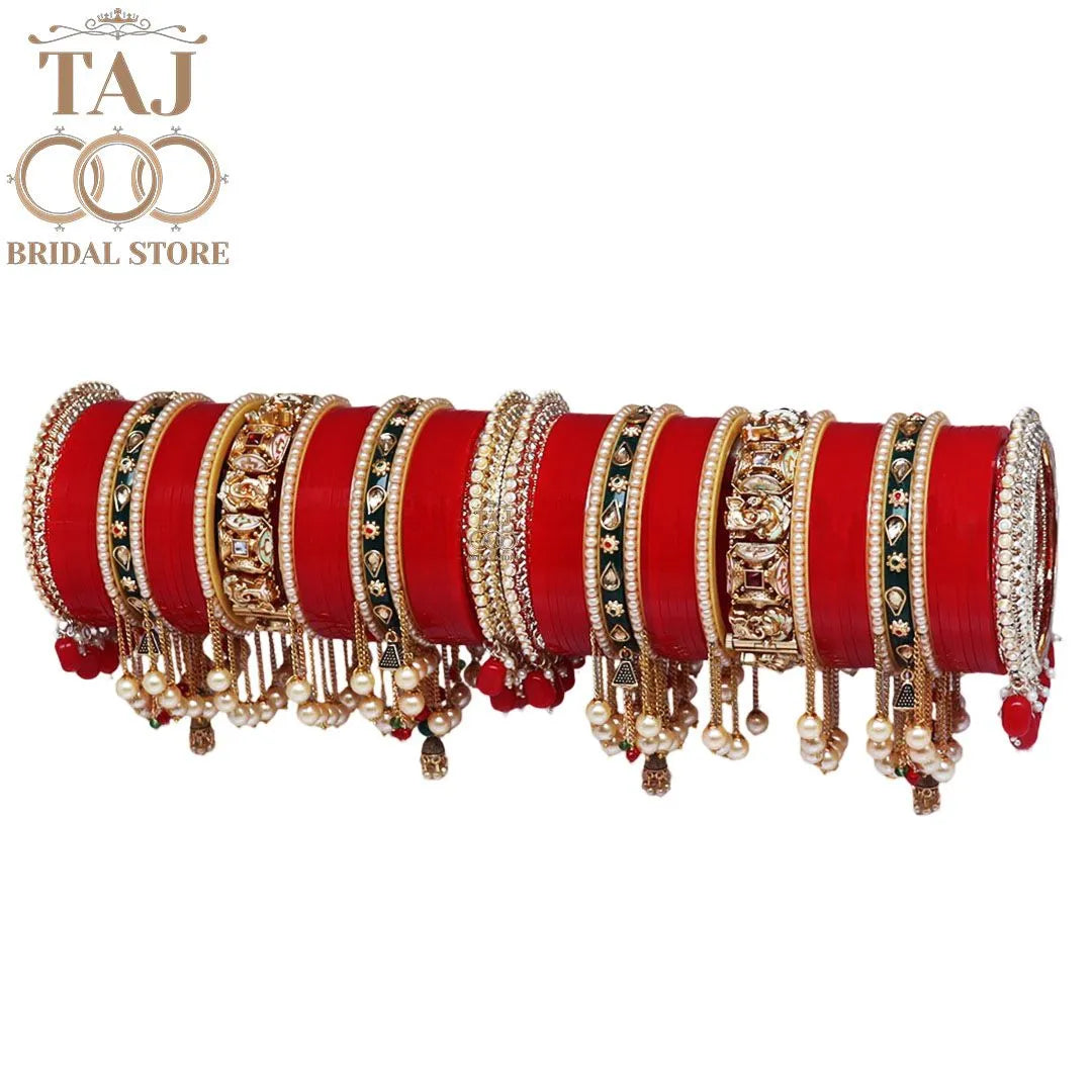 Traditional Karwa Chauth Bangle Set for Brides