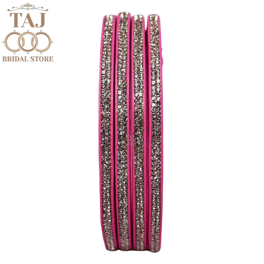 Premium Marwadi Lac Bangles in Latest Rhinestones Design