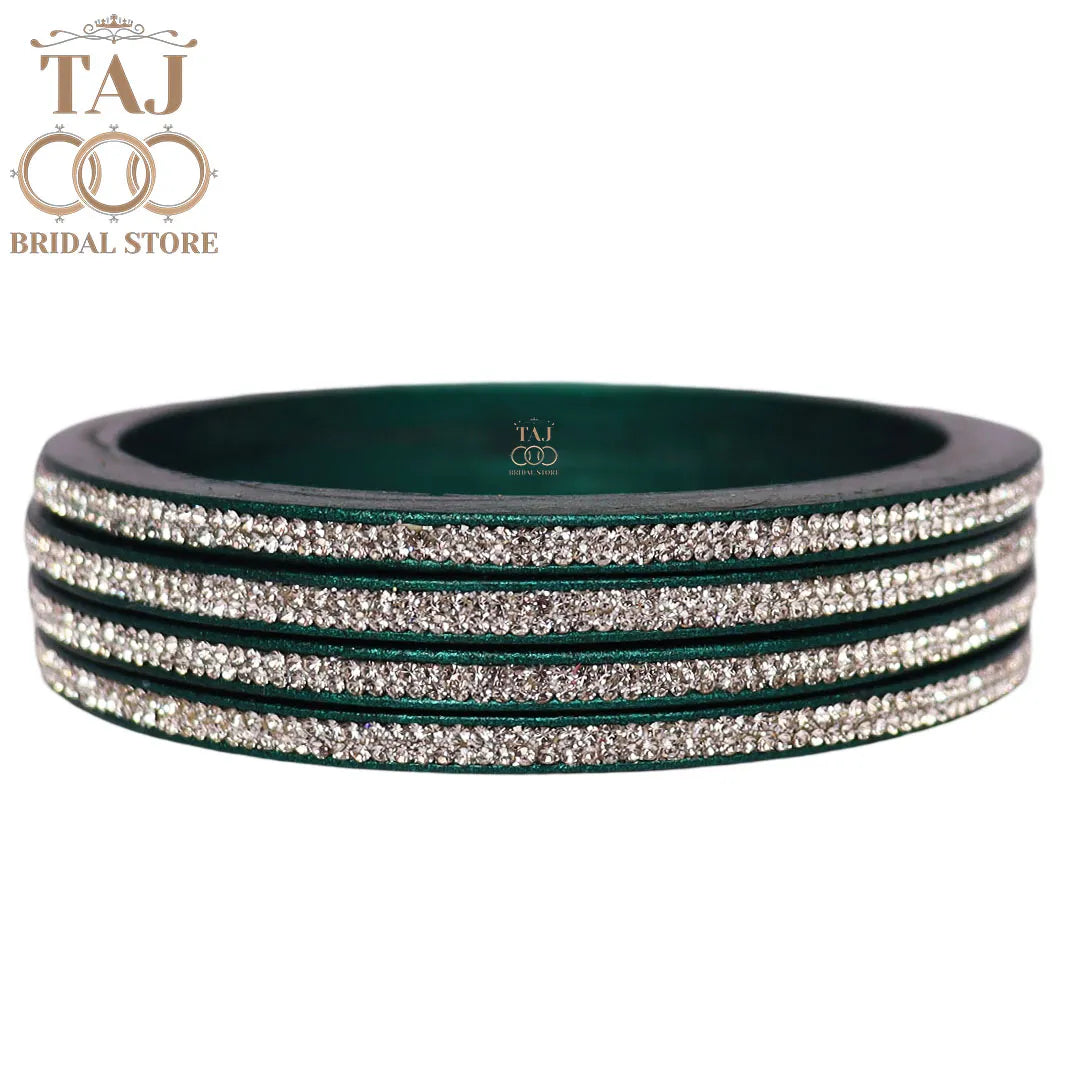 Premium Marwadi Lac Bangles in Latest Rhinestones Design
