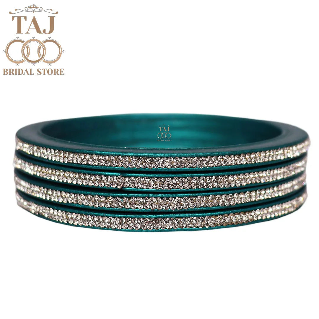 Premium Marwadi Lac Bangles in Latest Rhinestones Design