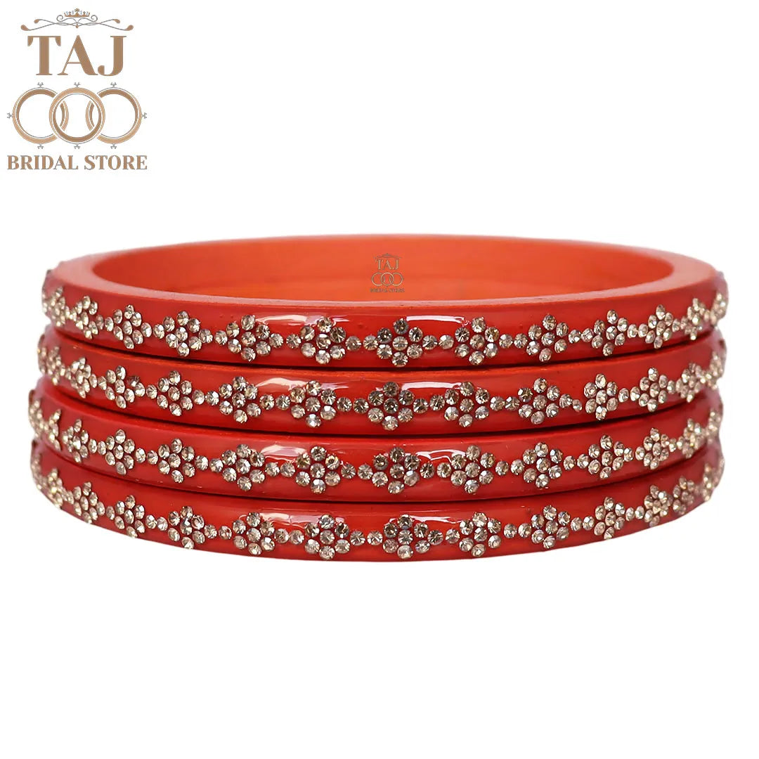 Premium Jaipuri Lac Bangles With Best Traditional Rhinestones Design