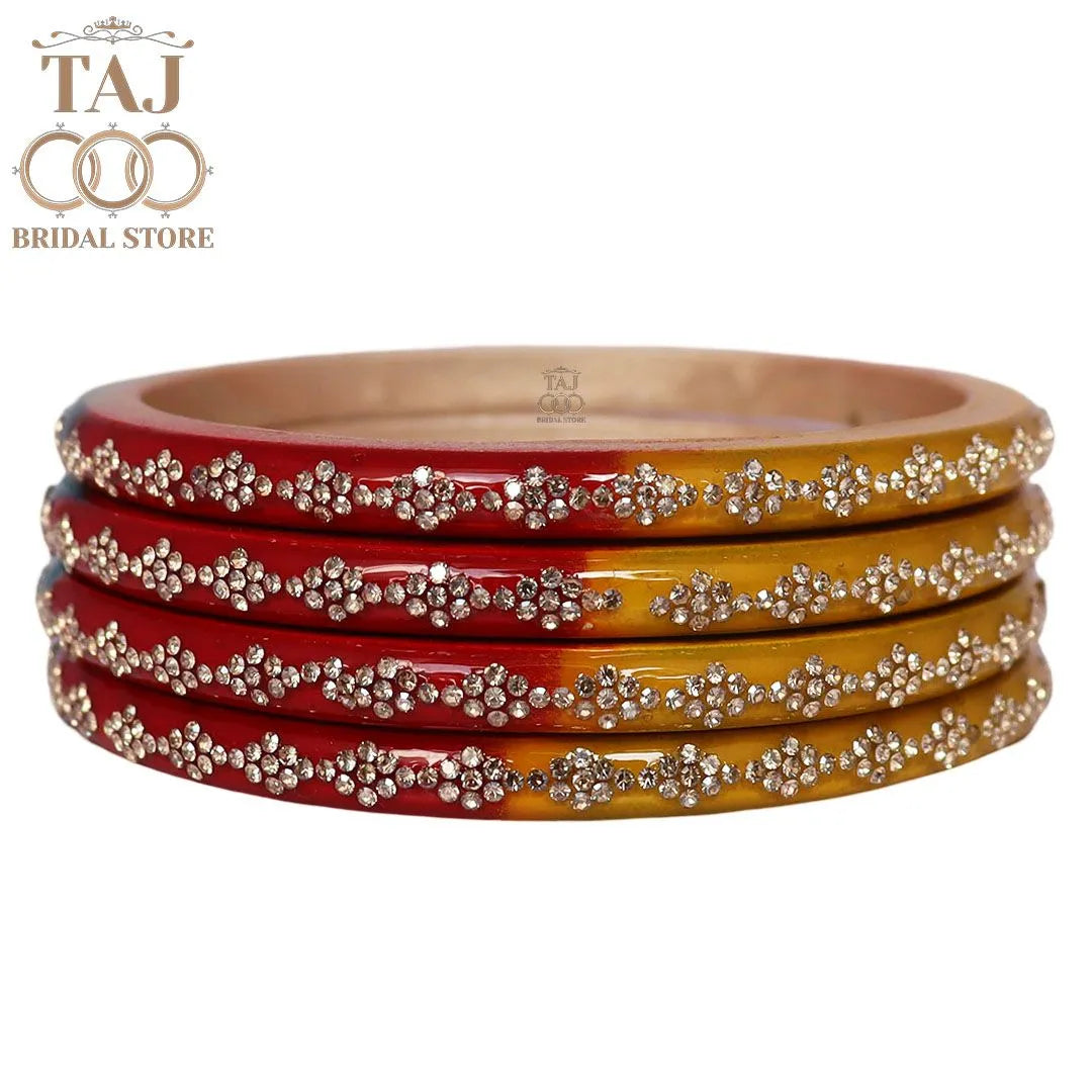 Premium Jaipuri Lac Bangles With Best Traditional Rhinestones Design