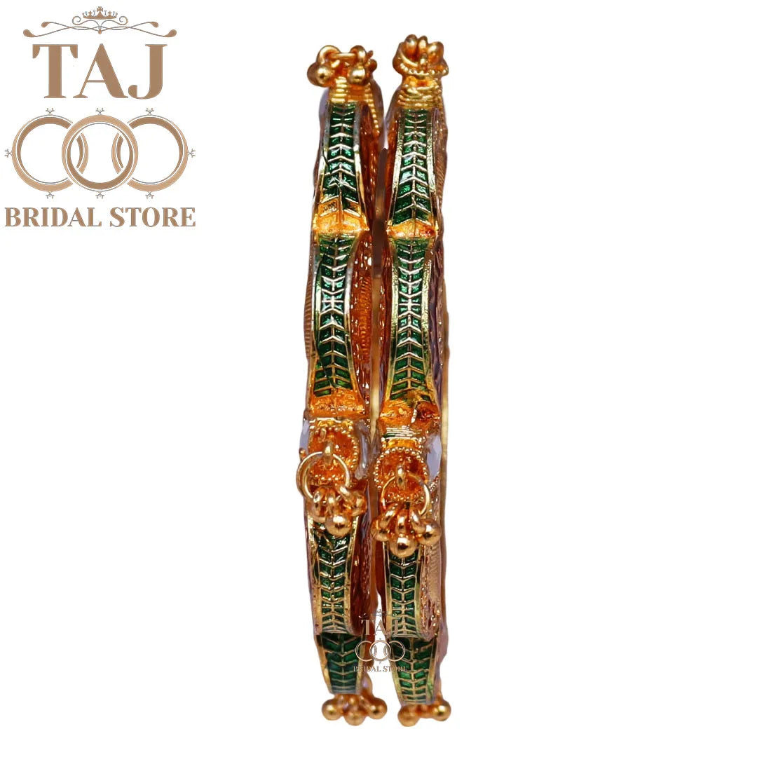 Fancy Kada for Women With Beautiful Meenakari Work (Set of 2)