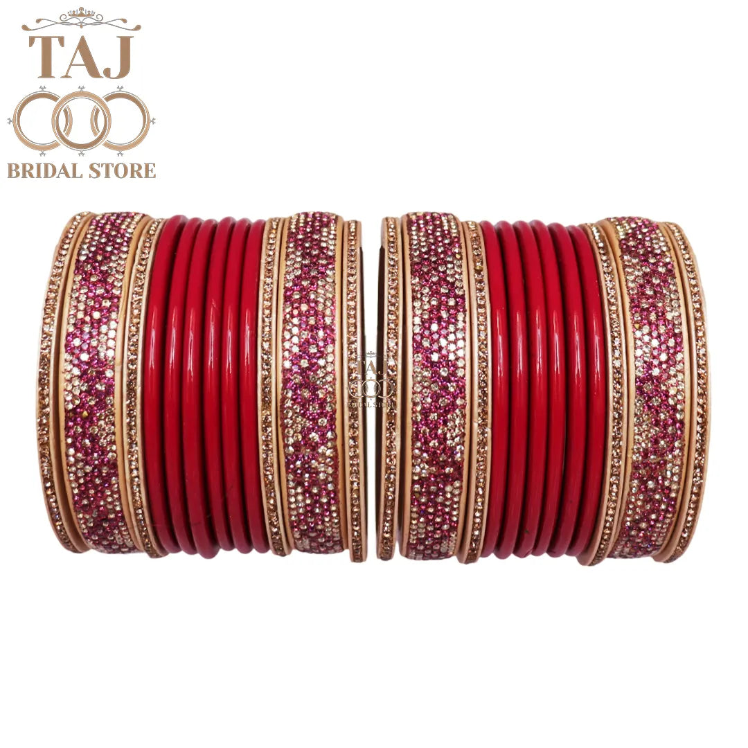 Rajasthani Lac Bangles Set in Latest Zigzag Design
