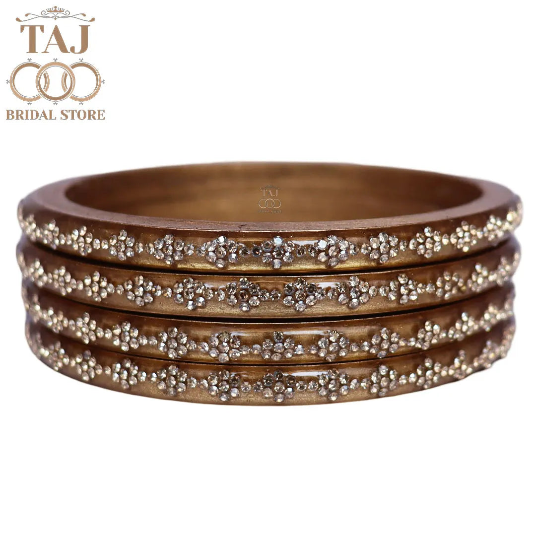 Premium Jaipuri Lac Bangles With Best Traditional Rhinestones Design