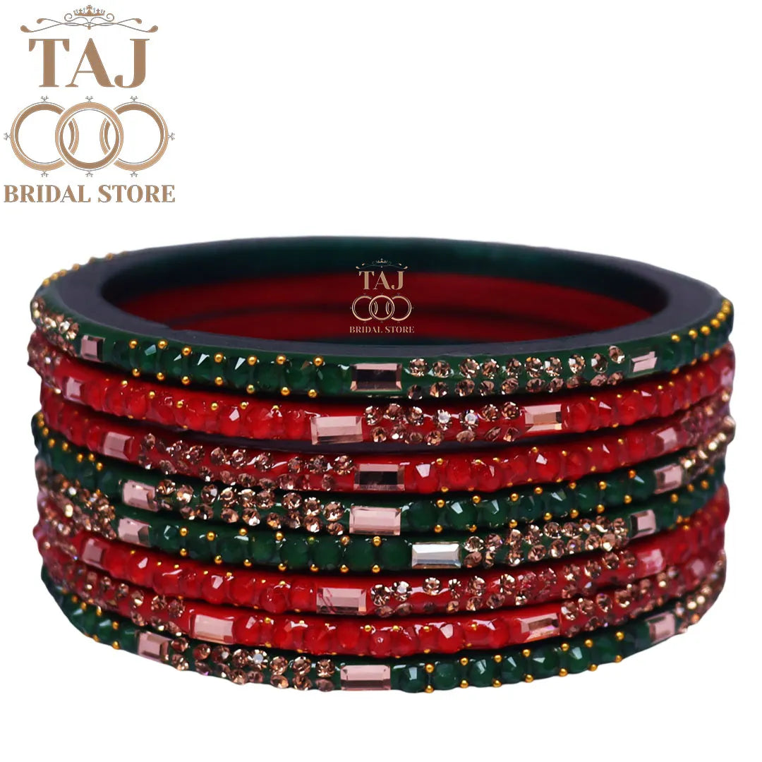 Kundan Marwadi Lac Churi Set With Beautiful Latest Design (Set Of 8)