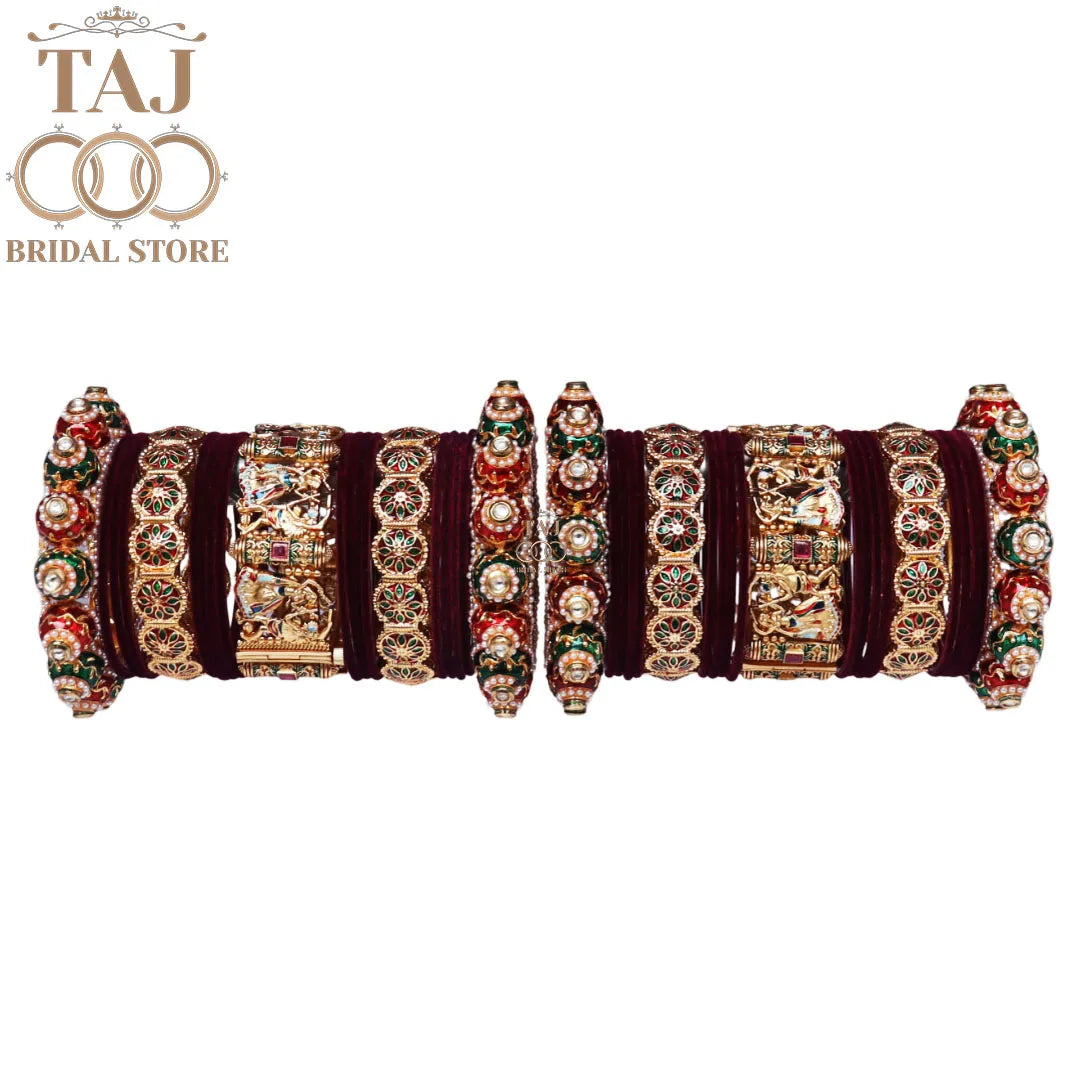 Wedding Bangles With Beautiful Dandiya Design Kada