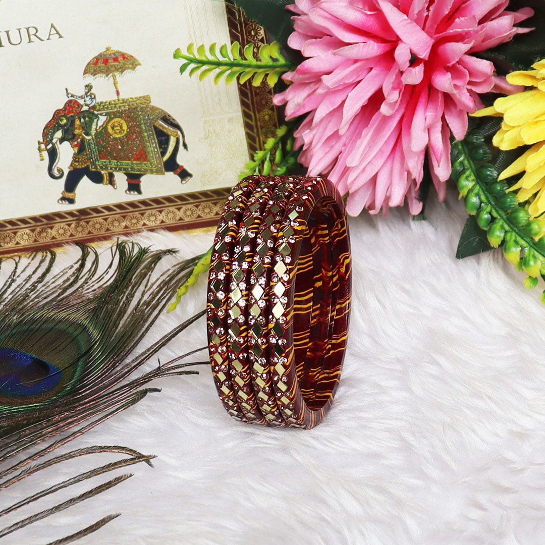 Lahariya Lac Bangles Set Rakhi Gifts for Bhabhi