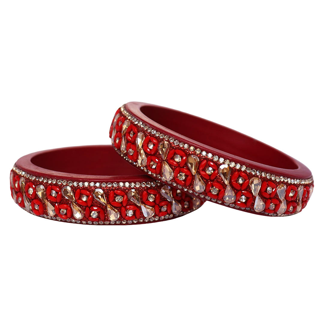 Jaipuri Handmade Lac Kada Bangles For Women With Latest Kundan Design