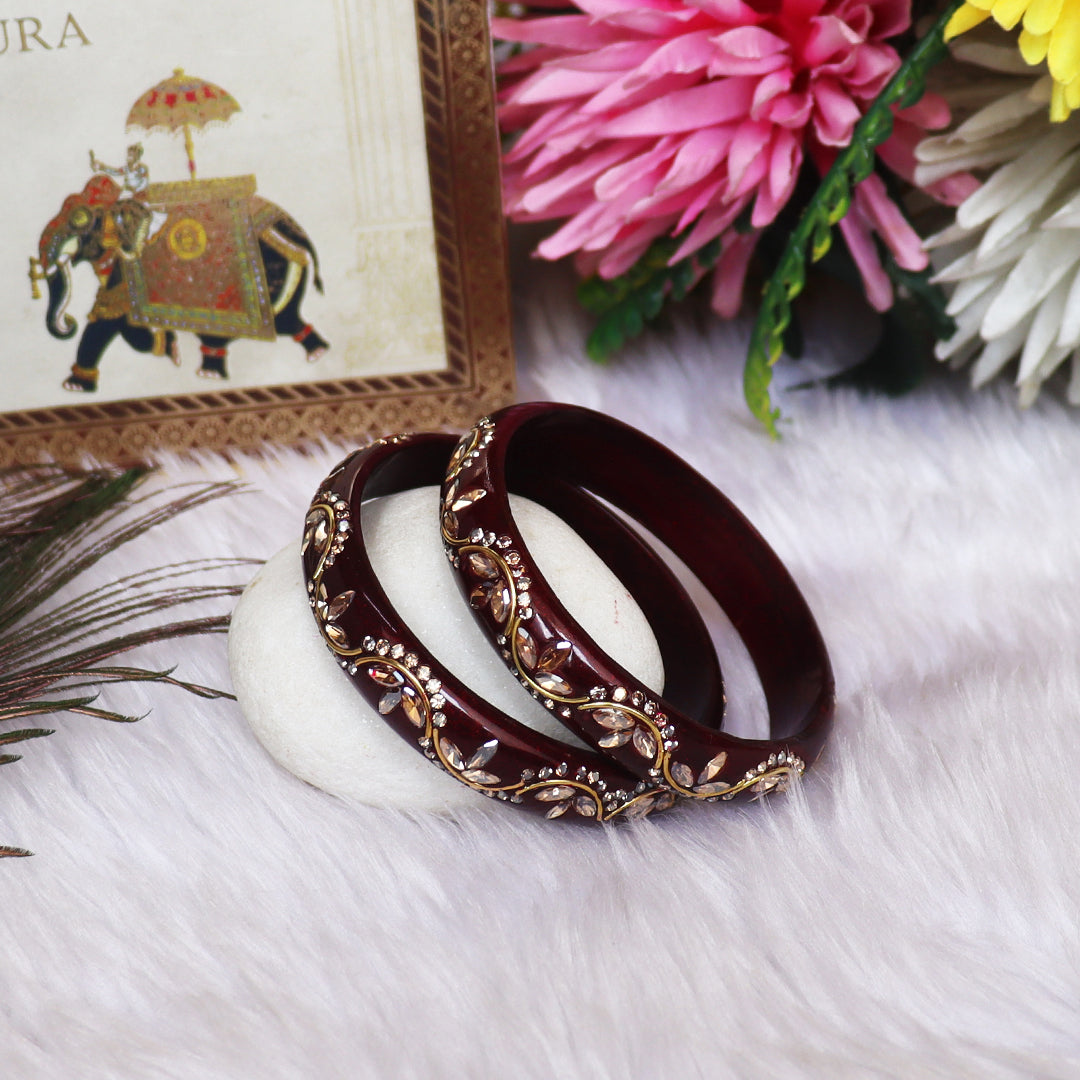 Raksha Bandhan Special Pure Lac Kada Bangles Pair