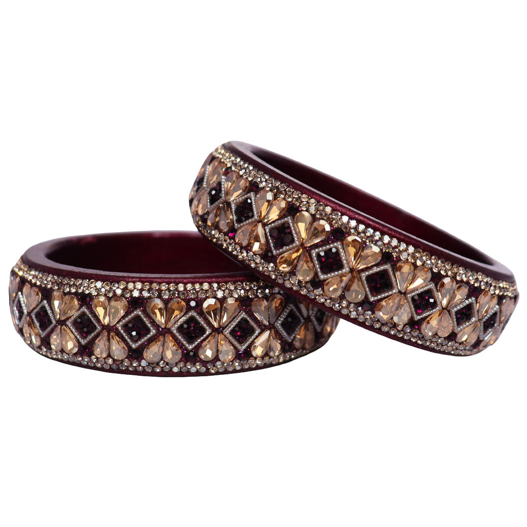 Jaipuri Designer Lac Kada Bangles For Women With Latest Kundan Design