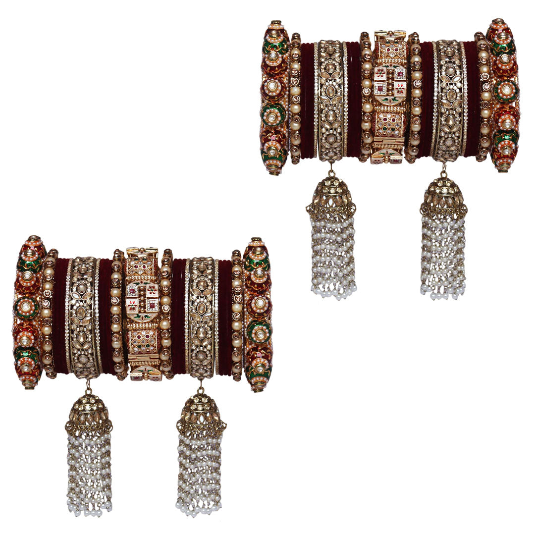 Dulhan Special Bridal Bangles with Latest Jhumka Latkan Design